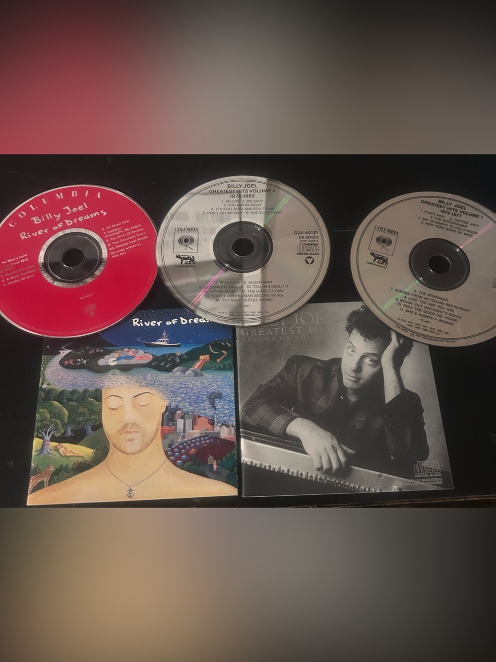 Billy Joel CD Lot Greatest Hits Vol 1 Vol 2 River of Dreams Columbia 3 CDs